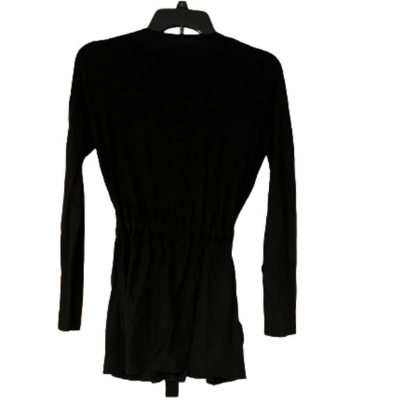 Loft Long Black Cardigan Sweater - Medium - Picture 2 of 6